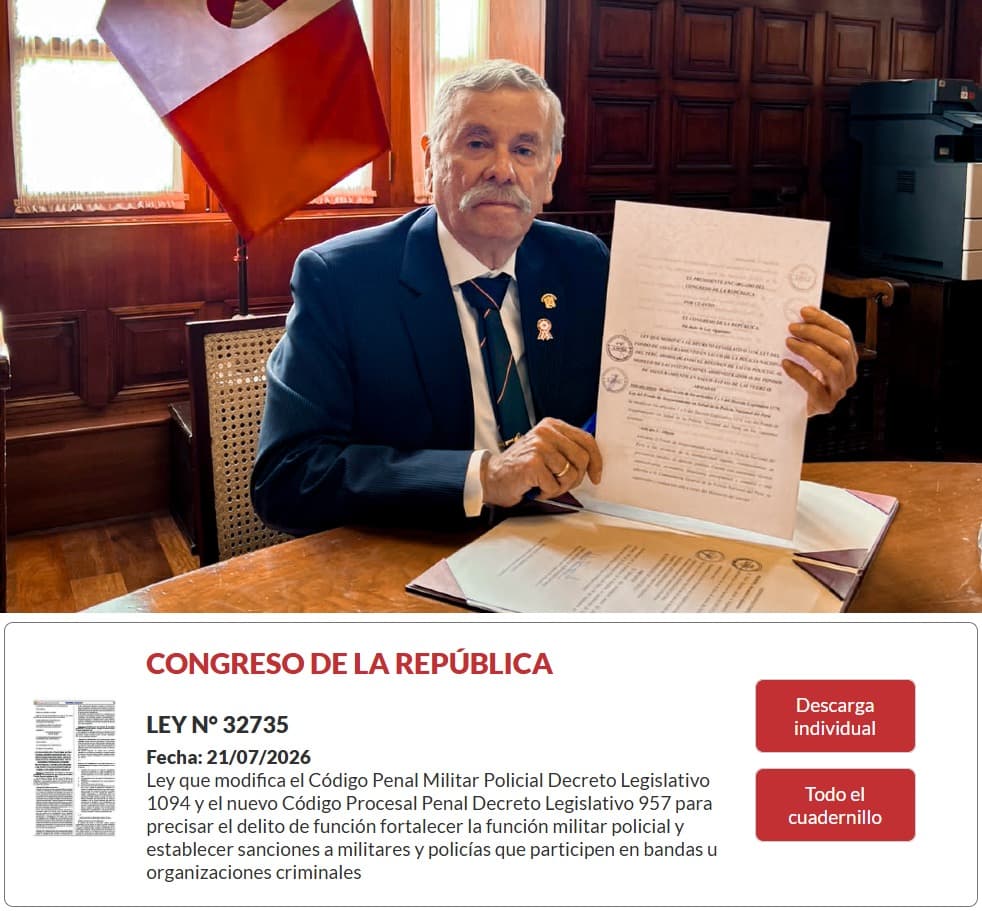 Claves de la reforma al Código Penal Militar Policial y Nuevo Código Procesal Penal